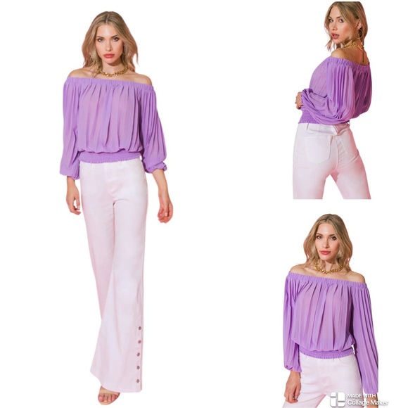 NWOT Flying Tomato Lilac Magic at Midnight top - Picture 1 of 8